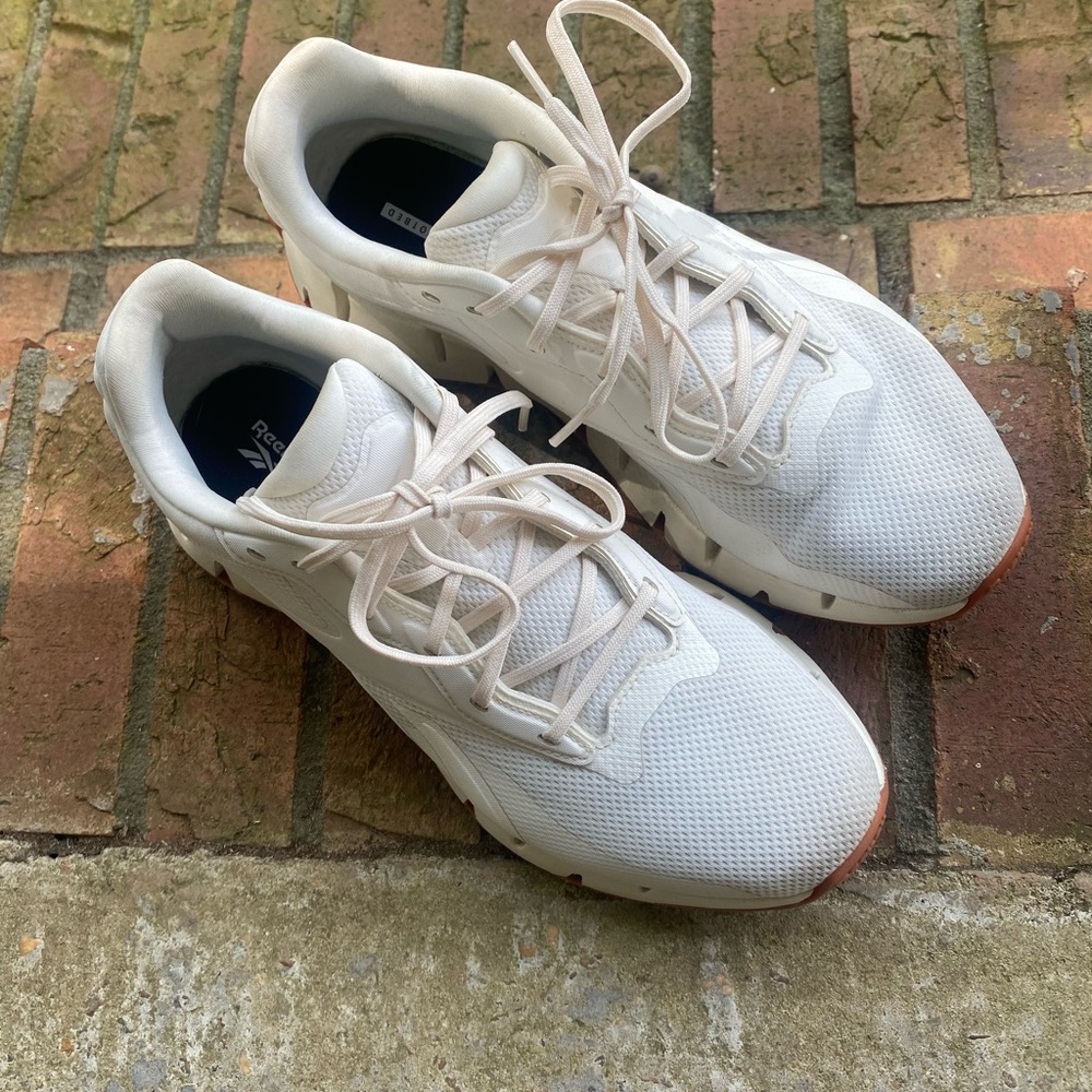 Reebok Women's White and Tan Sneakers
